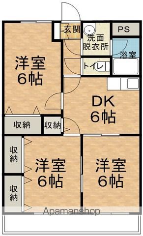 マンションシルクスクエアIIの間取り写真