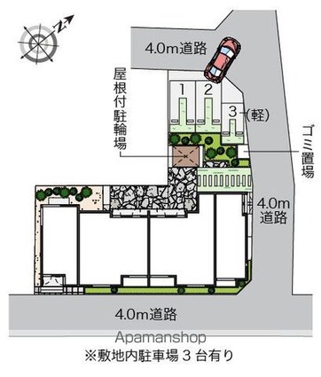 東京都練馬区南大泉２丁目[1LDK/47.3m2]の配置図