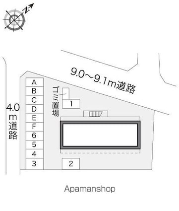 レオパレスＣａｓａＡｖｅｎｕｅ　Ⅲ[1K/19.87m2]の配置図