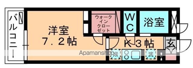 レオパレスメルベーユ SOGAの間取り写真