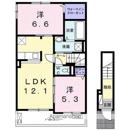 ＴーＢＯＸⅡ[2LDK/58.99m2]の間取図