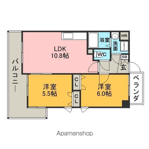 SOLLIEVO箱崎の間取り写真