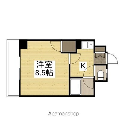 両祖ビル２[1K/23.1m2]の間取図