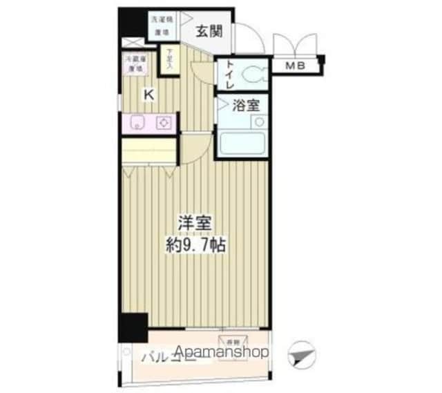 ＭＡ２１[1K/27.52m2]の間取図