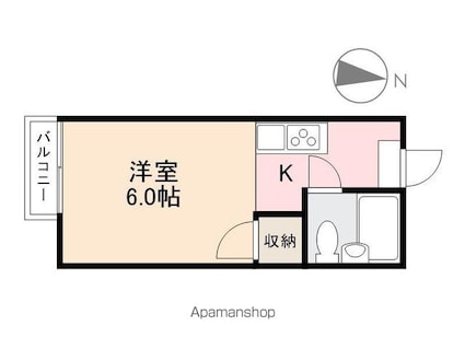 メゾン葛西[1R/18m2]の間取図