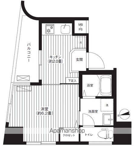 リーノ新宿若松町の間取り