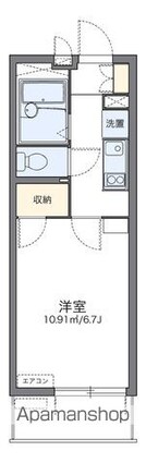 レオパレス凛凛[1K/20.81m2]の間取図