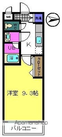 【和歌山市小人町のアパートの間取り】