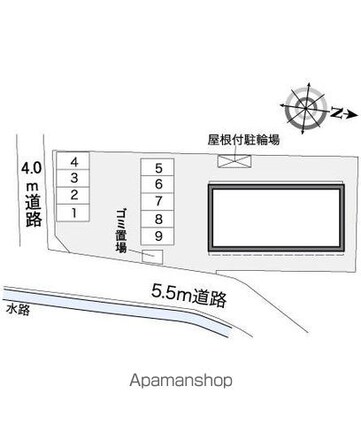 和歌山県和歌山市神前[1K/23.61m2]の配置図