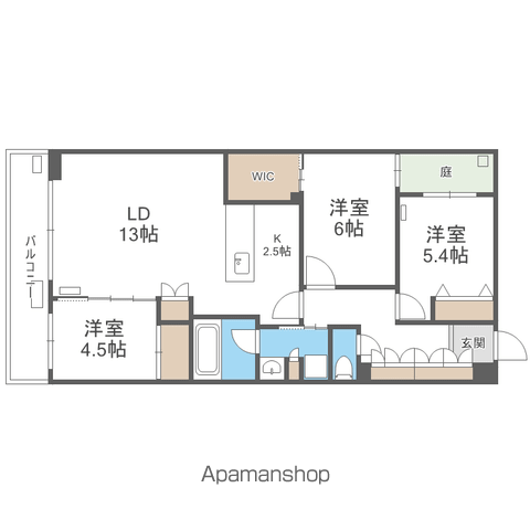 SーRESIDENCE南円山BLAZEの間取り写真