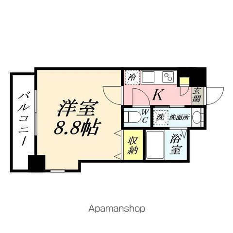 月光 岡山市役所前の間取り写真