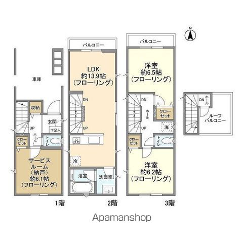 【ＫＯＬＥＴ平間２３の間取り】