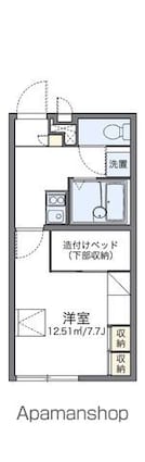 レオパレス安信[1K/21.81m2]の間取図