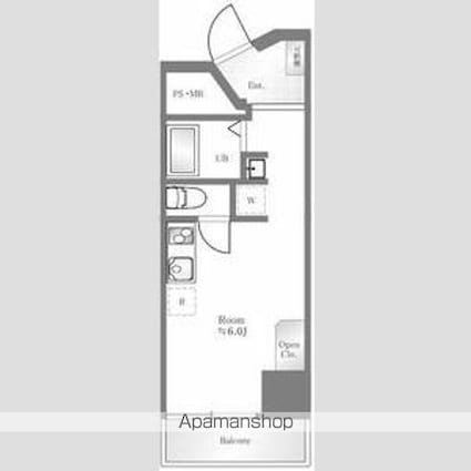 朝日巣鴨マンション[1R/19.26m2]の間取図
