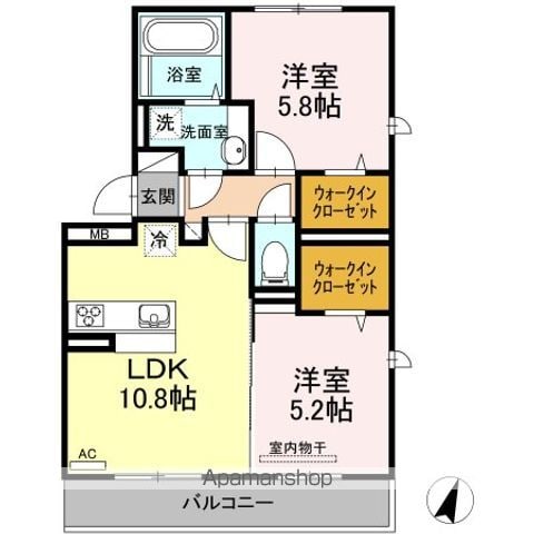 セキュレア須屋 K棟の間取り写真