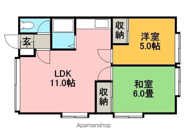 ハイツ香の間取り写真