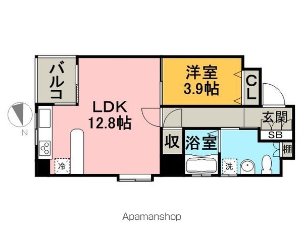 エルフィナ天神北の間取り