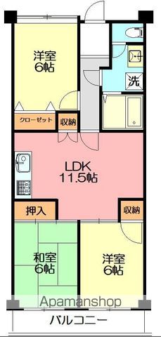 サンプラザ湘南の間取り写真