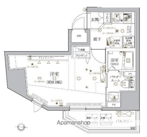 クレイシア文京春日の間取り