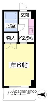 第３成田マンション[1K/16.52m2]の間取図