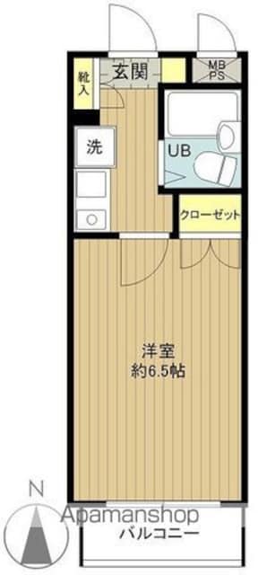 フェニックス早稲田[1K/18.76m2]の間取図