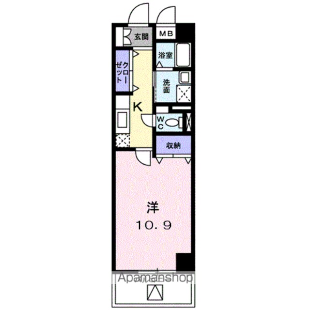 サニーレジデンス　ＹＫ[1K/36.18m2]の間取図