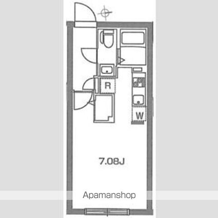 ブランシェ高円寺[1K/23.41m2]の間取図