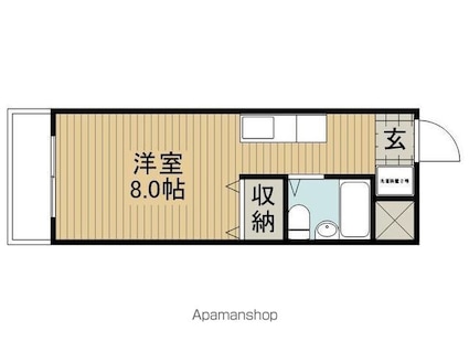 アシスト諏訪マンション[1R/21.06m2]の間取図