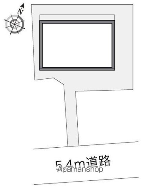 レオパレスフェンテ[1K/22.76m2]の配置図