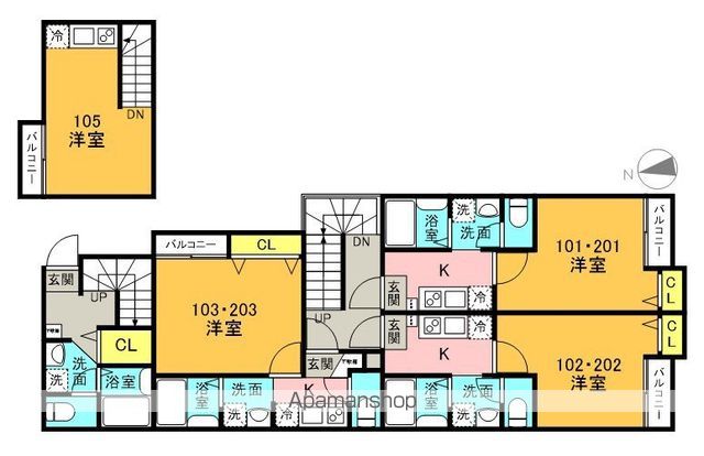 LAPIS東大宮の間取り写真
