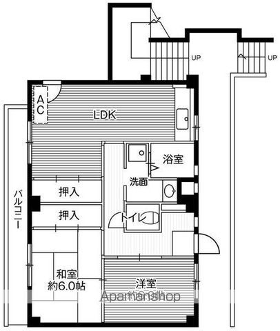 ビレッジハウス千種２号棟の間取り