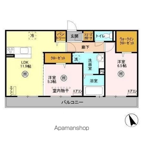 ハーモニックコート羽鳥野 Aの間取り写真