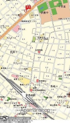 東京都豊島区長崎６丁目[1R/24.57m2]の配置図