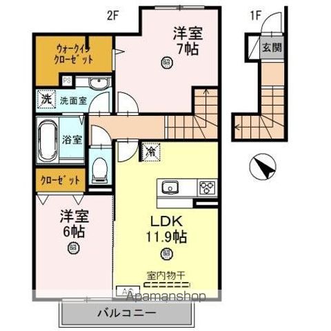 AILE D’ORE A棟の間取り写真