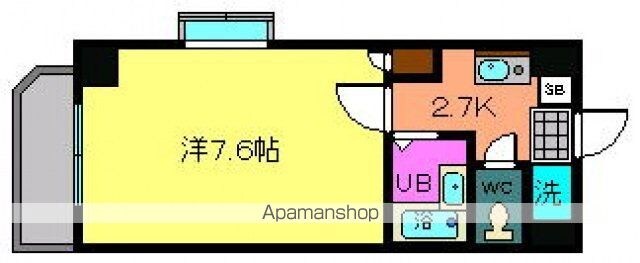 ルート大宮[1K/20.16m2]の間取図