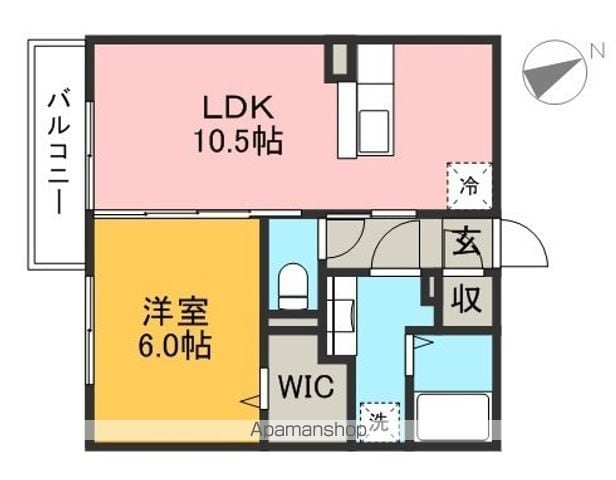 レジデンスKougaB棟の間取り写真