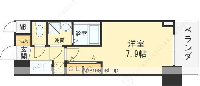 SーRESIDENCE堺筋本町UNOの間取り写真