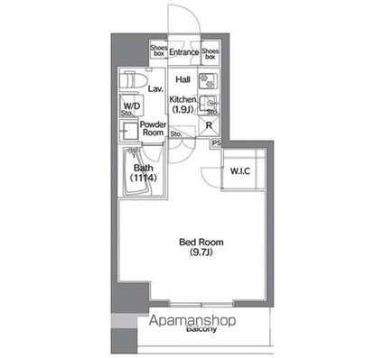 コンフォリア錦糸町ＤＥＵＸ[1K/29.2m2]の間取図