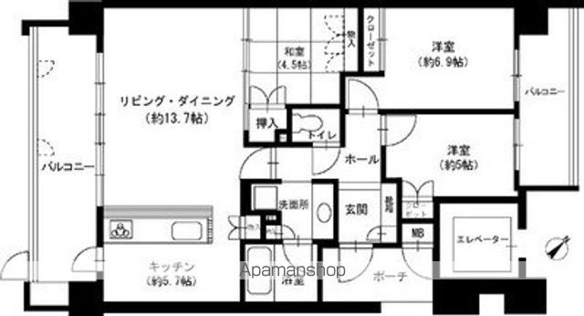 【グランドメゾン大濠ブルクレールの間取り】