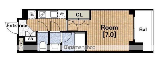ルネフラッツ谷町四丁目の間取り写真