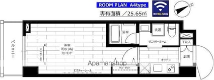 ステージファースト成増[1K/25.65m2]の間取図