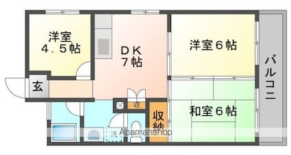 第３サンパレス[3DK/51.15m2]の間取図