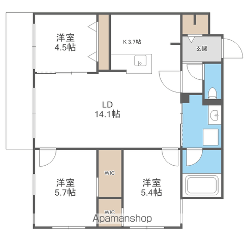 HIGH RESIDENCE YAMAHANAの間取り写真