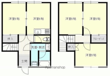 ｆｉｎｅ[4DK/72.88m2]の間取図