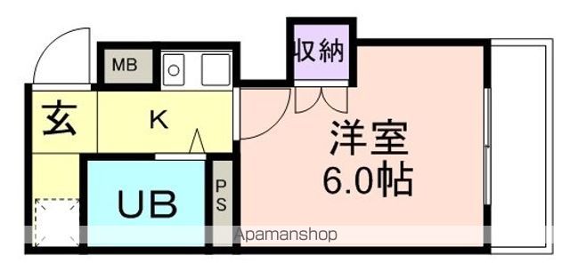 【和歌山市南材木丁のマンションの間取り】