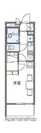 レオパレスベトレーテンナーベ[1K/19.87m2]の間取図