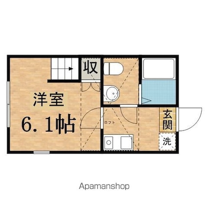 ソラリス[1K/20.9m2]の間取図