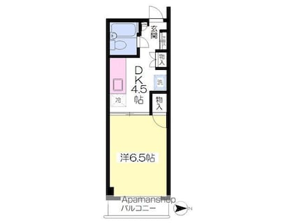松本ビル[1K/25m2]の間取図