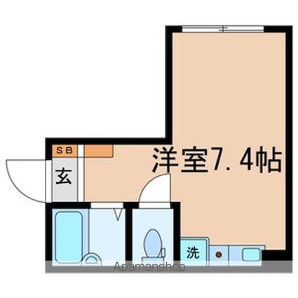 東京都杉並区和泉１丁目[1R/15.24m2]の間取図