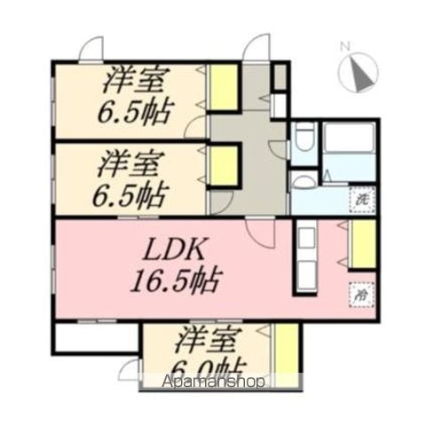 クラリス南9条の間取り写真